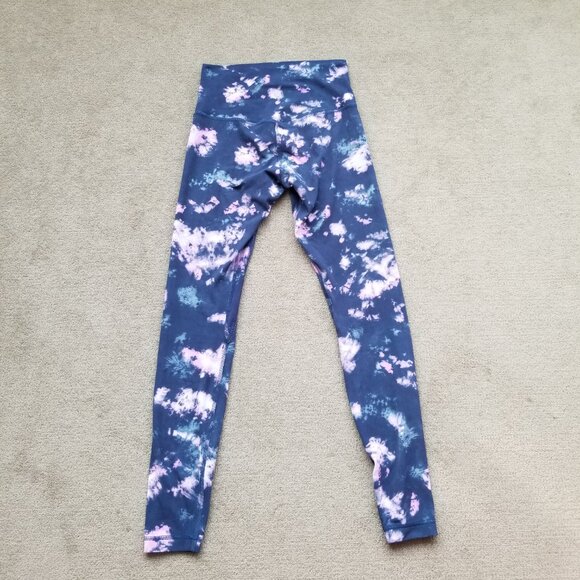 Lululemon Align High-Rise Pant 28" Circulate Tie Dye Mineral Blue Multi, size 6 - Picture 4 of 9